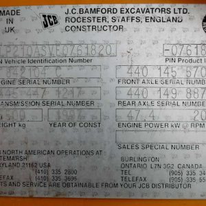 1997 JCB 210S BACKHOES