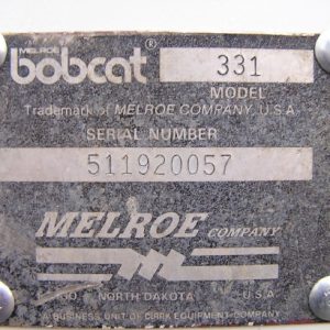 1993 BOBCAT 331 EXCAVATORS