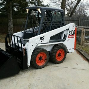 2011 BOBCAT S100 SKIDSTEER LOADER WBUCKET FORKS FOAM TIRES KUBOTA DIESEL LOW HR