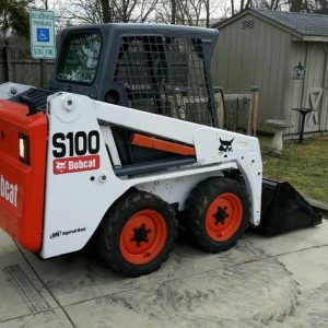 2011 BOBCAT S100 SKIDSTEER LOADER WBUCKET FORKS FOAM TIRES KUBOTA DIESEL LOW HR