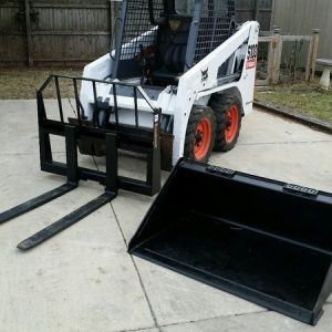 2011 BOBCAT S100 SKIDSTEER LOADER WBUCKET FORKS FOAM TIRES KUBOTA DIESEL LOW HR