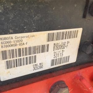 2003 Kubota B7800